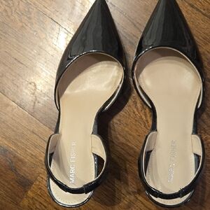 Marc Fisher Black Patent Flats